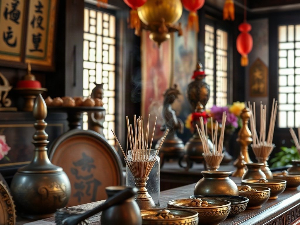 6 Mẹo Sử Dụng Bàn Thờ Hợp Lý Để Đem Đến Tài Lộc và Bình An 6 Thay Hoa Và Nhang Thường Xuyên - 6 Mẹo sử dụng bàn thờ hợp lý