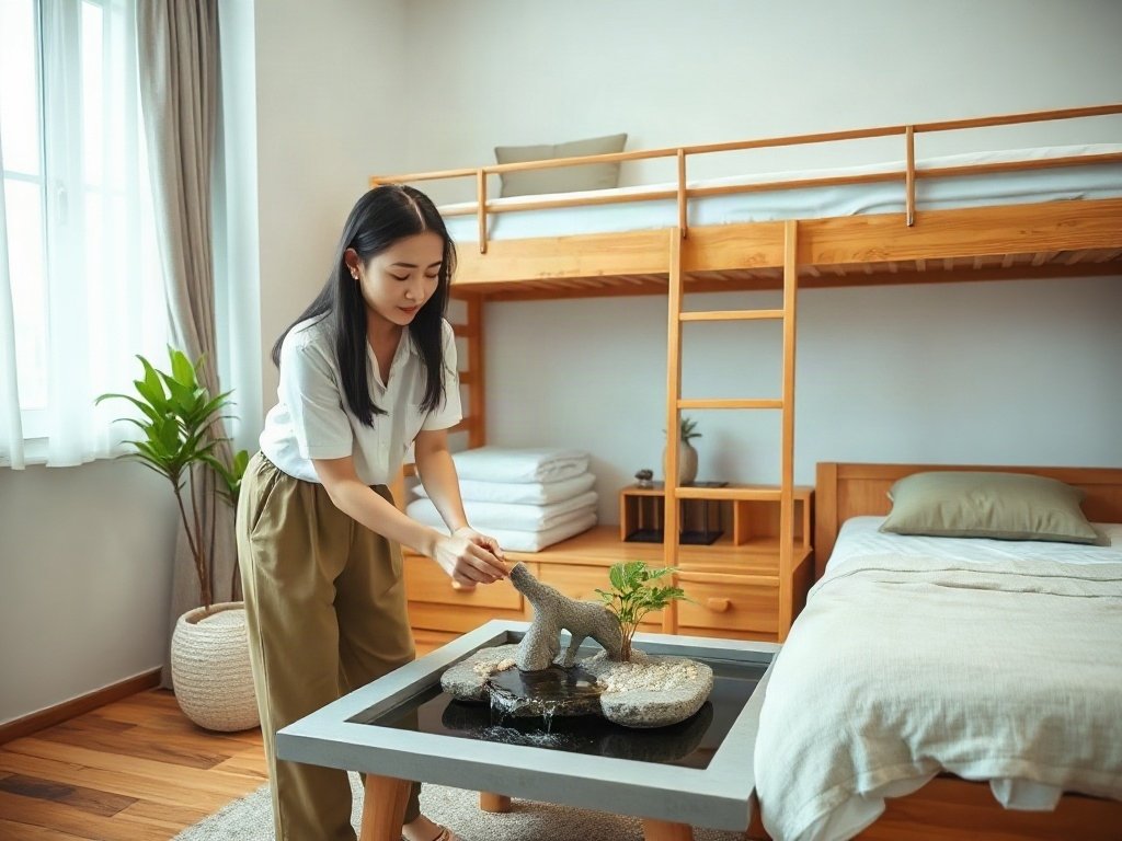 Lựa chọn màu sắc phù hợp - cách trang trí giường tầng may mắn