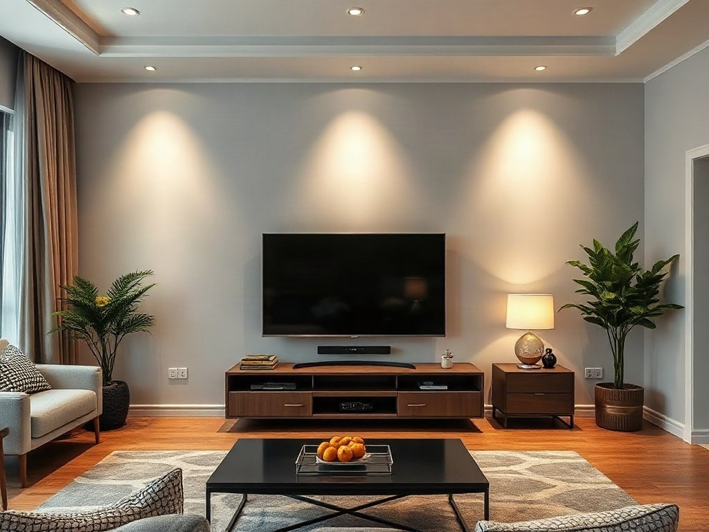 Tăng cường các yếu tố phong thủy - bước đặt kệ tivi không bị sai phong thủy