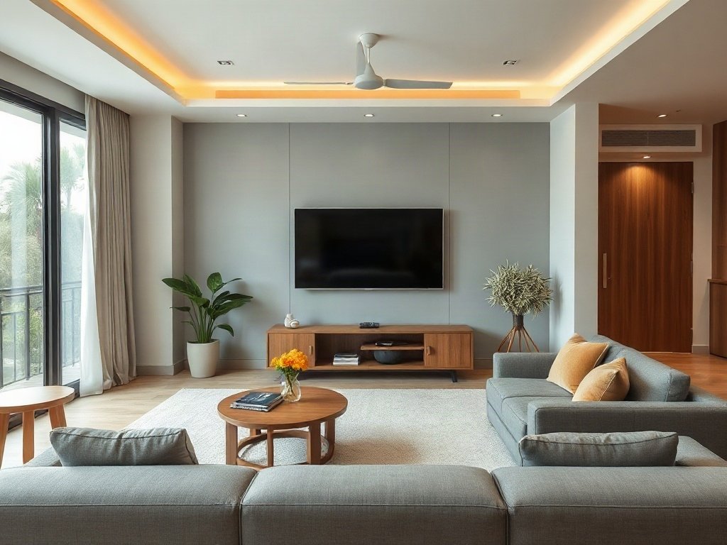 Nguyên tắc hài hòa - bước đặt kệ tivi không bị sai phong thủy