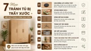 7 Mẹo Tránh Tủ Bị Trầy Xước Hiệu Quả Trong Không Gian Sống