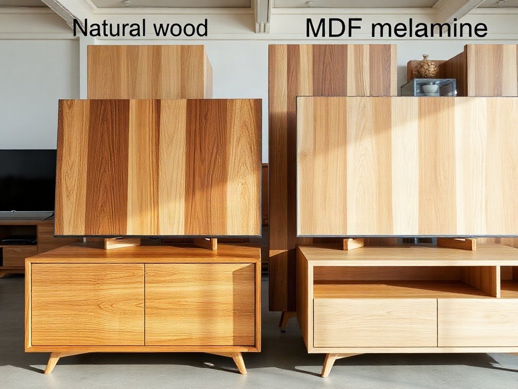 Quy trình xử lý gỗ & Công nghệ sản xuất đạt chuẩn tại Đồ Gỗ Thái Bình - bước chọn kệ tivi theo chiều cao